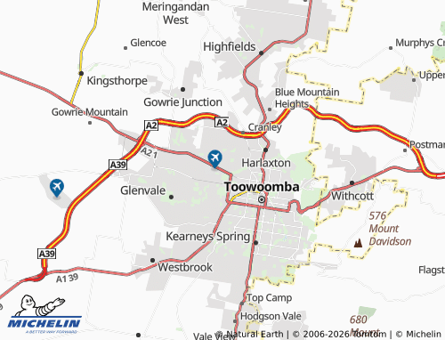 Kaart MICHELIN Wilsonton - ViaMichelin