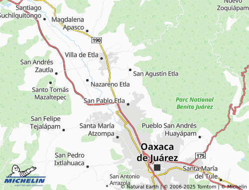 MICHELIN Poblado Morelos map - ViaMichelin