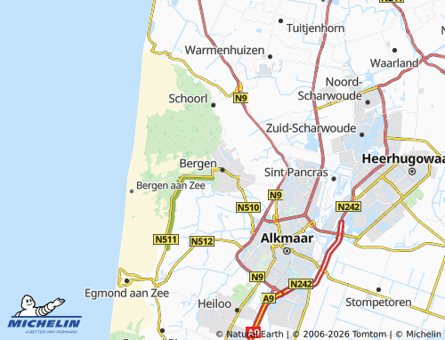 Mapa MICHELIN Bergen - ViaMichelin