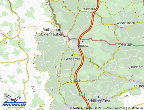 Mappa MICHELIN Gebsattel - ViaMichelin