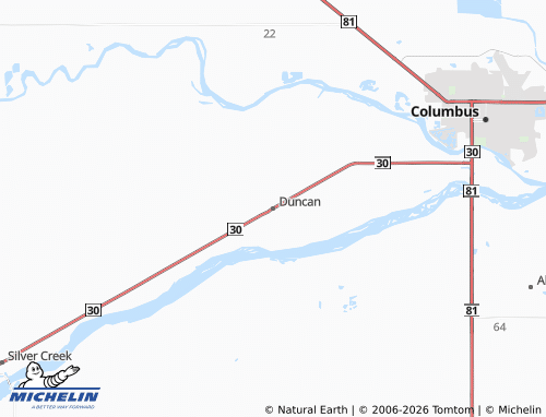 Mappa MICHELIN Duncan - ViaMichelin