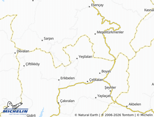 Mappa MICHELIN Yeşilalan - ViaMichelin