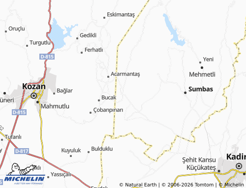 MICHELIN Akçataş map - ViaMichelin