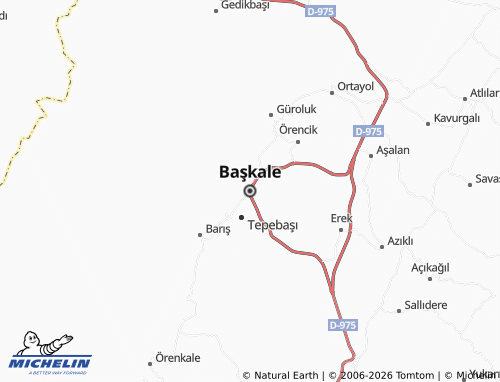 Kaart MICHELIN Başkale - ViaMichelin