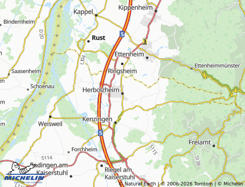 MICHELIN Herbolzheim map - ViaMichelin