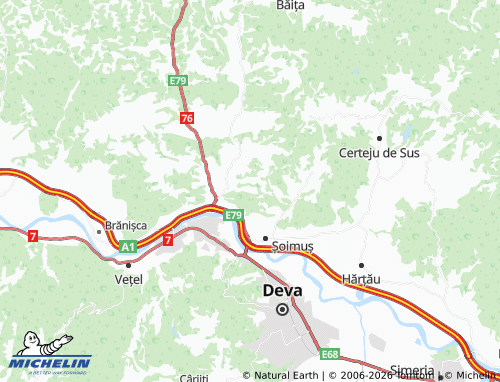 Mappa MICHELIN Păuliș - ViaMichelin