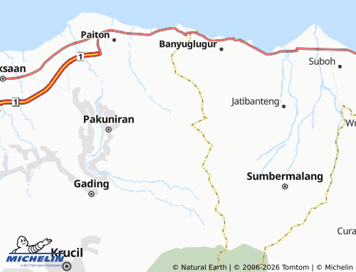 MICHELIN Kalidandan map - ViaMichelin