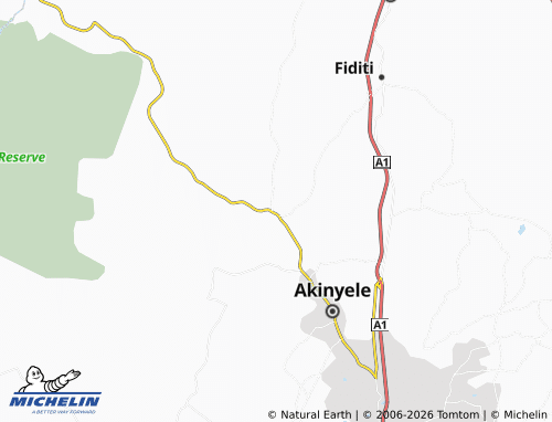 Mapa MICHELIN Ijaye-Orile - ViaMichelin