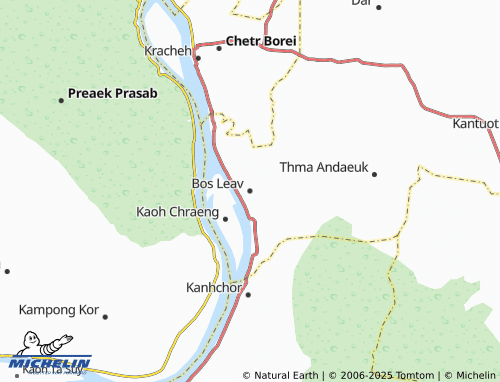 MICHELIN Bos Leav map - ViaMichelin