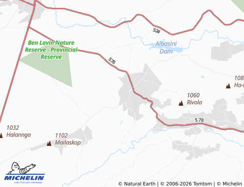 Kaart MICHELIN Modorvlei - ViaMichelin