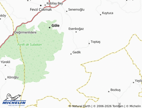 Mappa MICHELIN Gedik - ViaMichelin