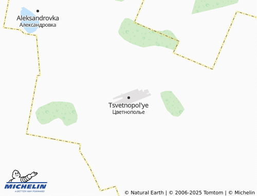 MICHELIN Tsvetnopol'ye map - ViaMichelin