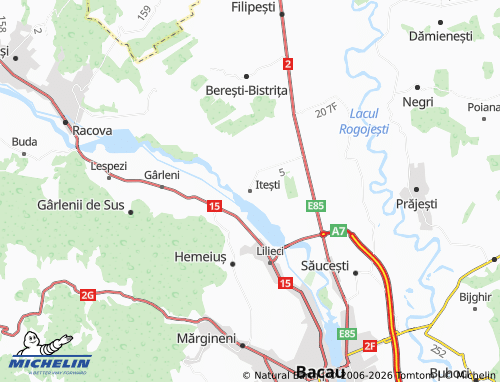 Carte MICHELIN Itești - ViaMichelin