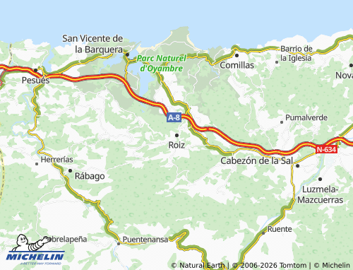 MICHELIN Roiz map - ViaMichelin