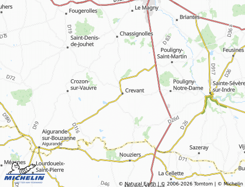 Mapa MICHELIN Crevant - ViaMichelin