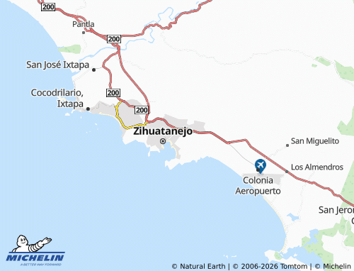 MICHELIN Amuzgos map - ViaMichelin
