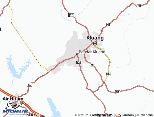 MICHELIN Kluang Golf Club map - ViaMichelin