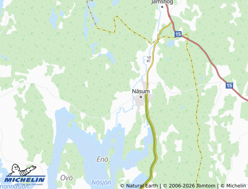 Carte MICHELIN Västanå - ViaMichelin