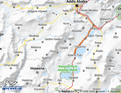 MICHELIN Habro map - ViaMichelin