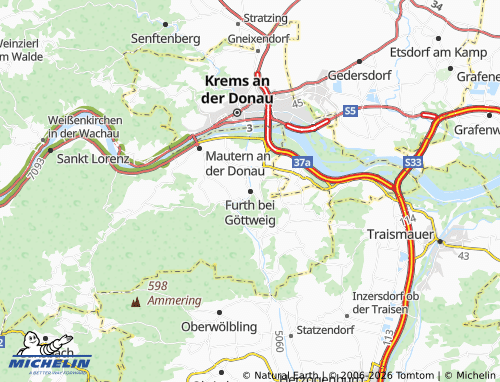 MICHELIN Furth bei Göttweig map - ViaMichelin