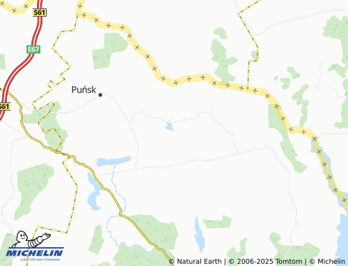 MICHELIN Ogórki map - ViaMichelin