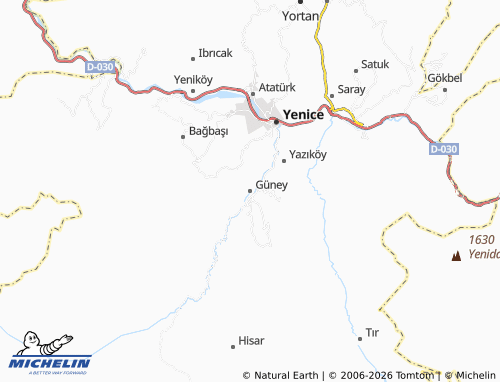 MICHELIN Güney map - ViaMichelin