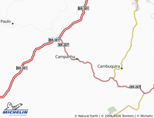 Mapa MICHELIN Campanha - ViaMichelin