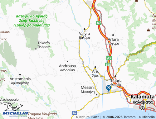MICHELIN Eva map - ViaMichelin