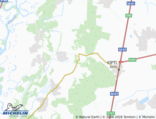 MICHELIN Dymerka map - ViaMichelin