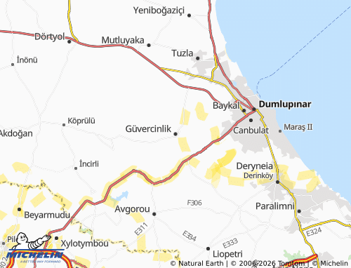 Carte MICHELIN Güvercinlik - ViaMichelin