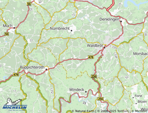 MICHELIN-Landkarte Berkenroth - ViaMichelin