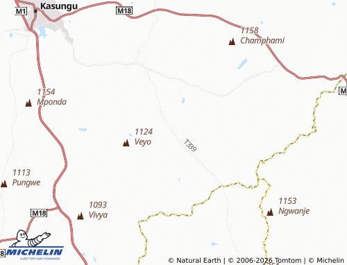 MICHELIN Kadifula map - ViaMichelin
