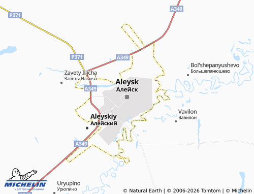 MICHELIN-Landkarte Aleysk - ViaMichelin