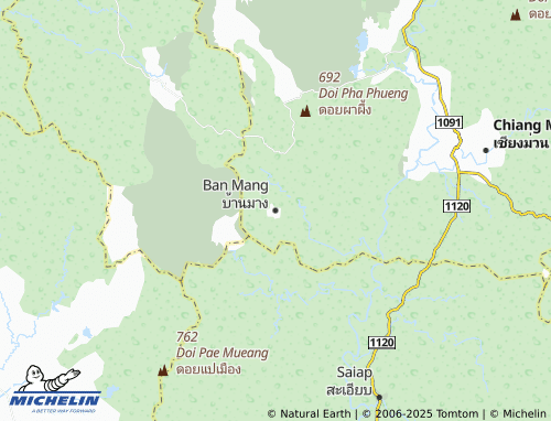 Kaart MICHELIN Ban Mang - ViaMichelin