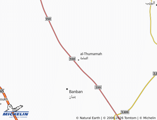 MICHELIN-Landkarte al-Thumamah - ViaMichelin
