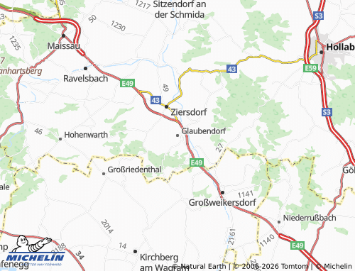 MICHELIN Glaubendorf map - ViaMichelin
