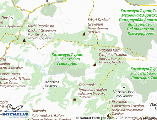 MICHELIN Achelinada map - ViaMichelin