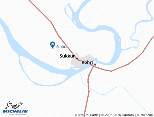 MICHELIN Sukkur map - ViaMichelin