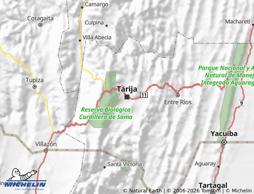 MICHELIN Tarija map - ViaMichelin