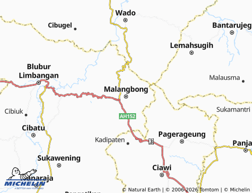 MICHELIN-Landkarte Malangbong - ViaMichelin