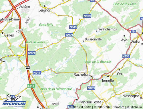 MICHELIN Frandeux map - ViaMichelin