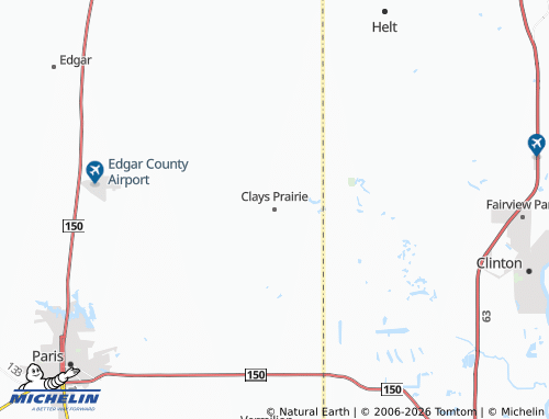 Mapa MICHELIN Clays Prairie - ViaMichelin