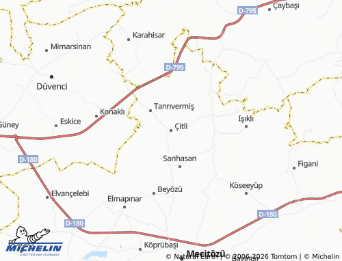 Mappa MICHELIN Çitli - ViaMichelin