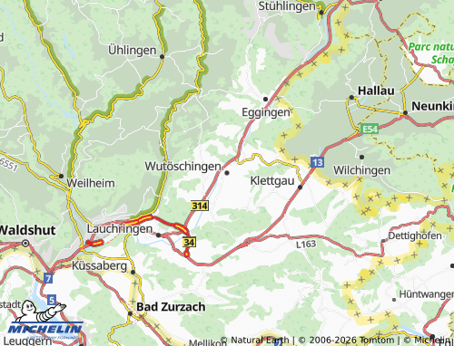 Mapa MICHELIN Wutöschingen - ViaMichelin