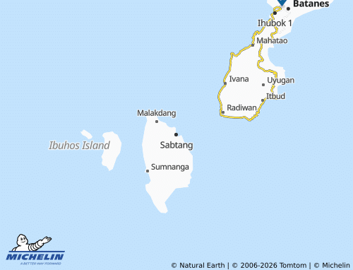 MICHELIN Sabtang map - ViaMichelin