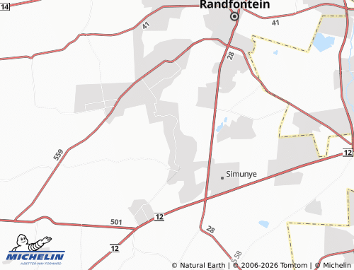 Kaart MICHELIN Venterspost Gold Mine - ViaMichelin