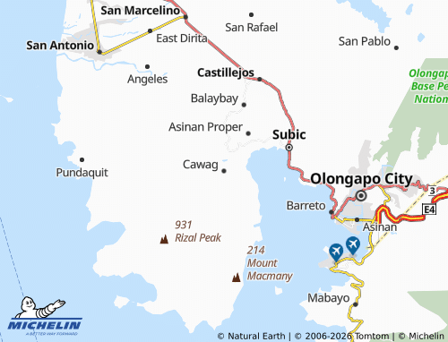 MICHELIN Cawag map - ViaMichelin