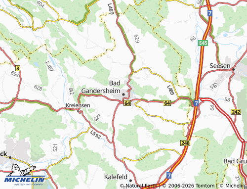 MICHELIN Bad Gandersheim map - ViaMichelin