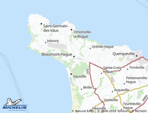 MICHELIN Beaumont-Hague map - ViaMichelin