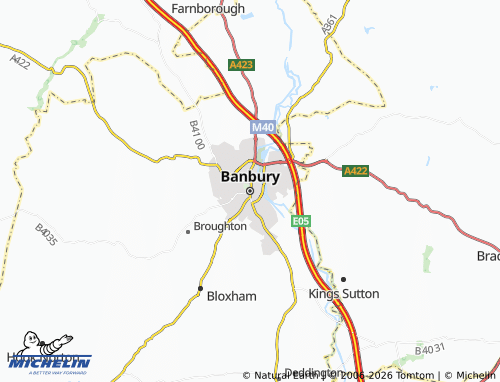Carte MICHELIN Banbury - ViaMichelin